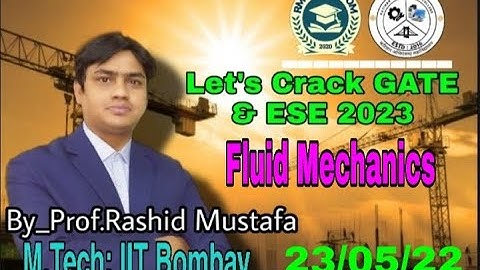 Fluid Mechanics Question Solution | Community Section | RM Classroom | Prof. Rashid Mustafa| GATE 23