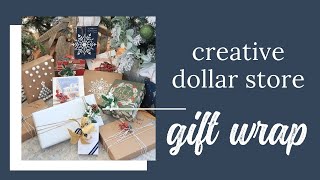 Dollar Store Gift Wrap Ideas
