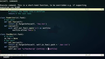 First steps with SciLuigi workflow library (Screencast)