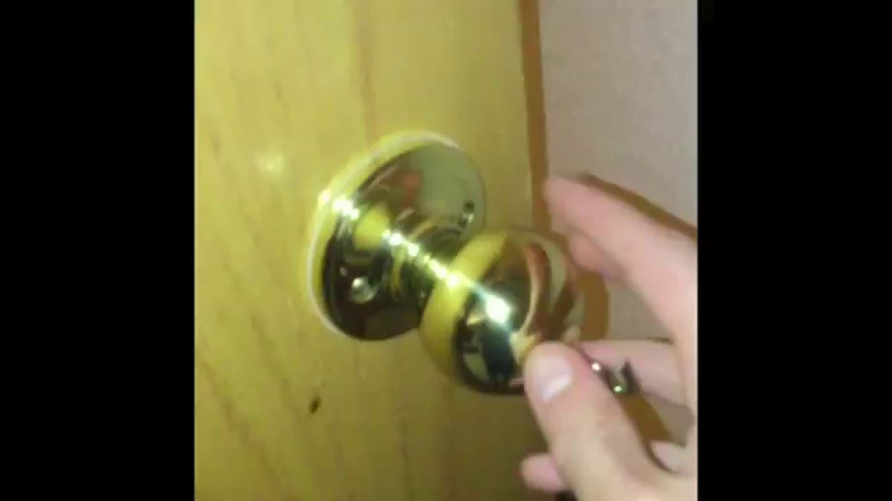 How To Unlock A Door With A Paper Clip YouTube
