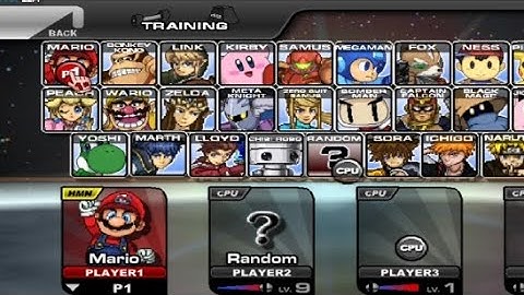 Testing Out My Keybine In Training Mode (SSF2 v0.9b)