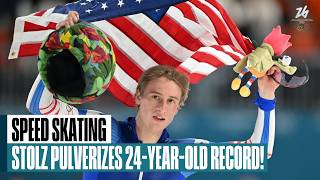 jordan stolz smashes 1000m olympic record milan debut