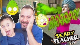 KIZGIN ÖĞRETMENE ÇÜRÜK YUMURTA ŞAKASI! | SCARY TEACHER 3D OYNUYORUZ!