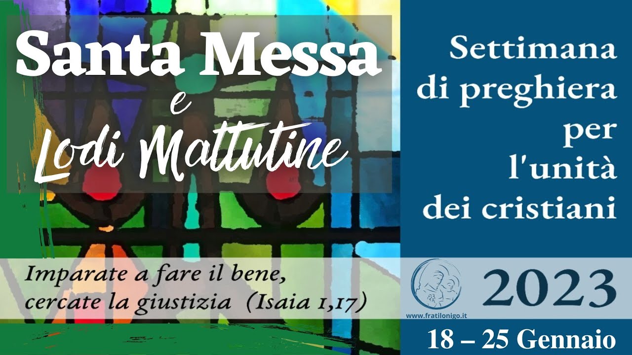 Santa Messa e Lodi Mattutine 24 Gennaio 2023 - YouTube