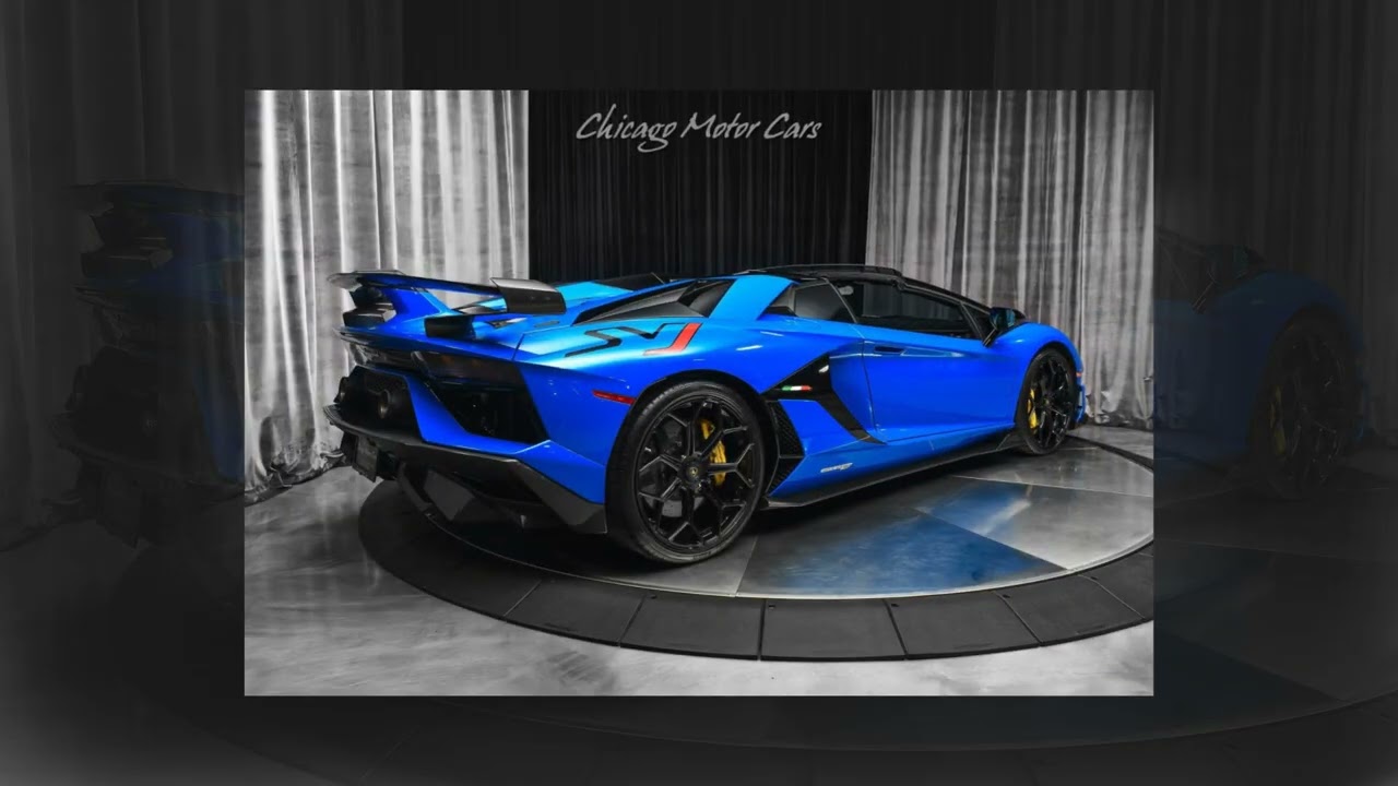 Used 2021 Lamborghini Aventador LP770-4 SVJ Roadster! RARE Blu