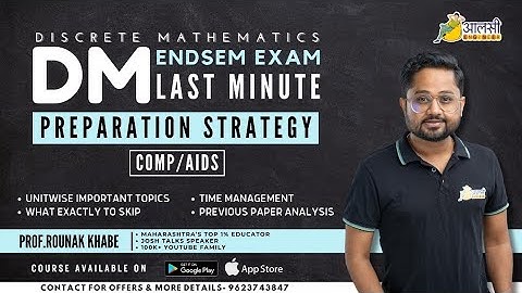 Ultimate Last-Minute Preparation Strategy for Discrete Math Endsem- Comp & AIDS Branches #SPPU