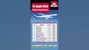 Kuwait Airport Jobs in Kuwait #kuwaitjob