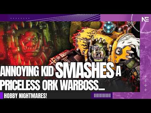 Irritating Kid SMASHES Priceless Ork Warboss...The Motorbike Repair from HELL.