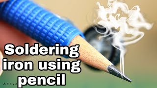 👌 HOW To MAKE A SIMPLE SOLDERING IRON USING PENCIL.soldering iron using pencil. Homemade