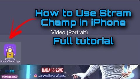 How to Use Stream champ in IPhone | Full tutorial #technology#tech #tutorial #streamchamp#livestream