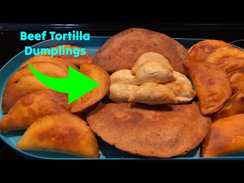 Quick Beef Tortilla Dumplings in Bear 11.8-inch Griddle 🟡 Cooking Gizmos