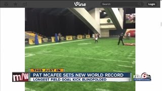 Pat McAfee sets new world record