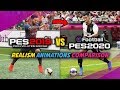 PES 2020 vs PES 2019 |  Realism Animations Comparison - 1080HD | RetroGAMEz