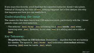 Fixing the Hover Effect Issue in CSS