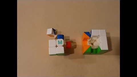 My first ever stop motion animation - cube disassembly