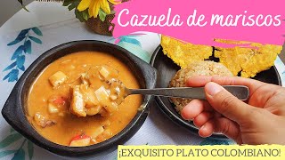 CAZUELA DE MARISCOS 🍲🍤🐟 - Deliciosa receta del caribe colombiano! 🇨🇴