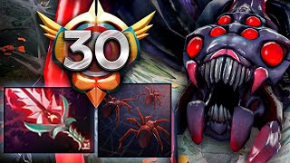 30 LVL Бруда показывает свой скилл - Broodmother 7.35 DOTA 2