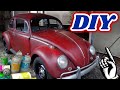 How to Patina paint a Car, Truck or Project, My Simple FAKE PATINA 1965 Vw Beetle/Bug Build