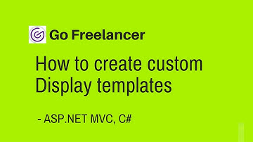 how to create custom Display templates in ASP NET MVC