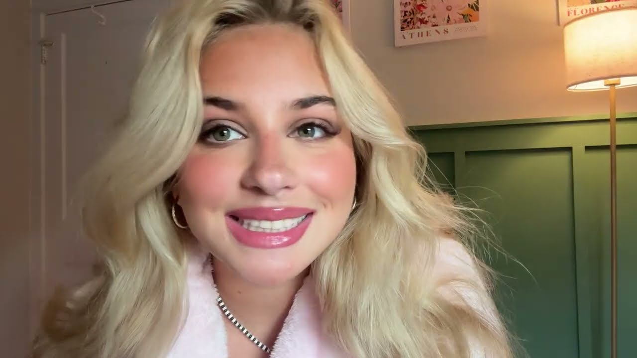 ASMR  grwm touch up my makeup for filming 🧚🏻‍♀️ whispered rambling 