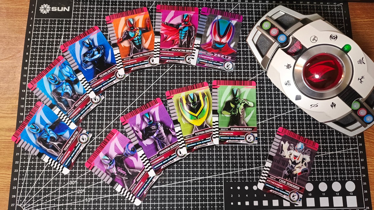 Kamen Rider Zeztz All Primary Form Custom Decade Ride Card Henshin