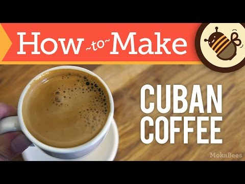 How to Make Cuban Coffee - Cafe Cubano Recipe (Cuban Café 'Espresso' with Faux Crema / Espuma)