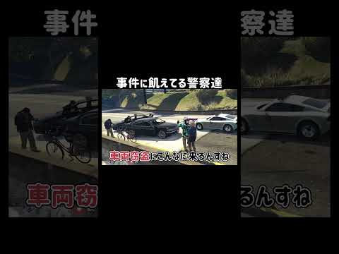 【GTA5]事件に飢えすぎて車両窃盗対応に大量に来る警察達【ボダタウ/切り抜き】