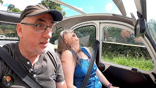 Citroen 2CV First Drive of 2023... In August! | Fran and I Enjoy Some Top Down Fun