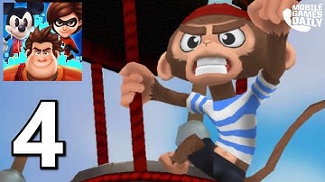 DISNEY EPIC QUEST - Gameplay Walkthrough Part 4 - Air-Balloon Boss (iOS Android)