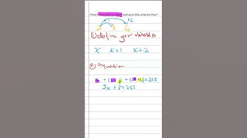 Three consecutive number math problems