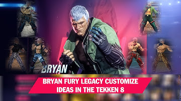 Tekken 8 customise ideas | Bryan remake legacy customise in the Tekken 8, Tekken 8 Bryan Fury