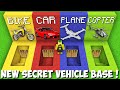 Which secret vehicle base to choose in minecraft  vehicle house 