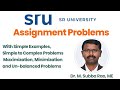 5 Assignment Problems