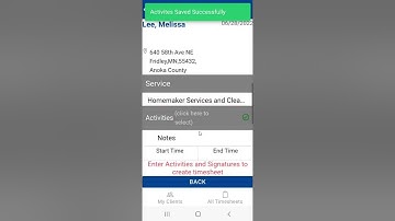 All Care Software EVV Clocking in and Out