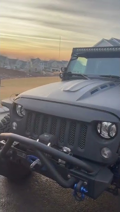 Before and after rhino lined jeep interior