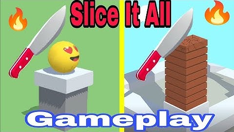 💯🤩 slice it all total gameplay #105 ||😁😎 slice it all gameplay || #youtubevideo #gamegame