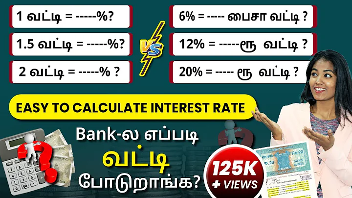 How Banks Calculate Interest on Loans |Loan Interest Rate Calculation in Tamil |Interest Rates Today - DayDayNews