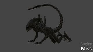 Xenomorph Tail Attack Animation Test