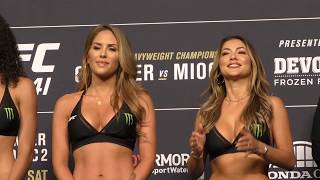Brittney And Arianny Celeste At Weigh In