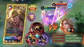 TOP 1 GLOBAL ROGER VS TRASHTALKER LANCELOT!! | WHO WILL WIN? (INTENSE MATCH) | MLBB