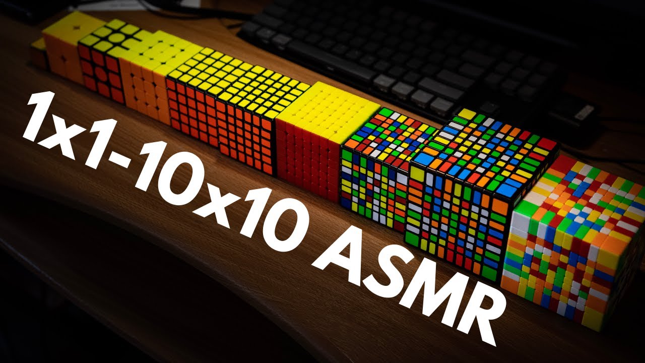 1x1-10x10 ASMR SOLVE | Peaceful, Satisfying, Relaxing Turning