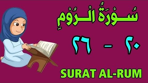 سورة الروم | من الأية (٢٠) إلى الأية (٢٦) | مكررة ثلاث مرات | قناة الشيخ محمود العقيد