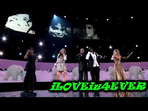 michael jackson kids on grammys 2010 (EARTH SONG F...