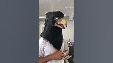 😱 Wearing an animatronic head from D&D movie #shorts