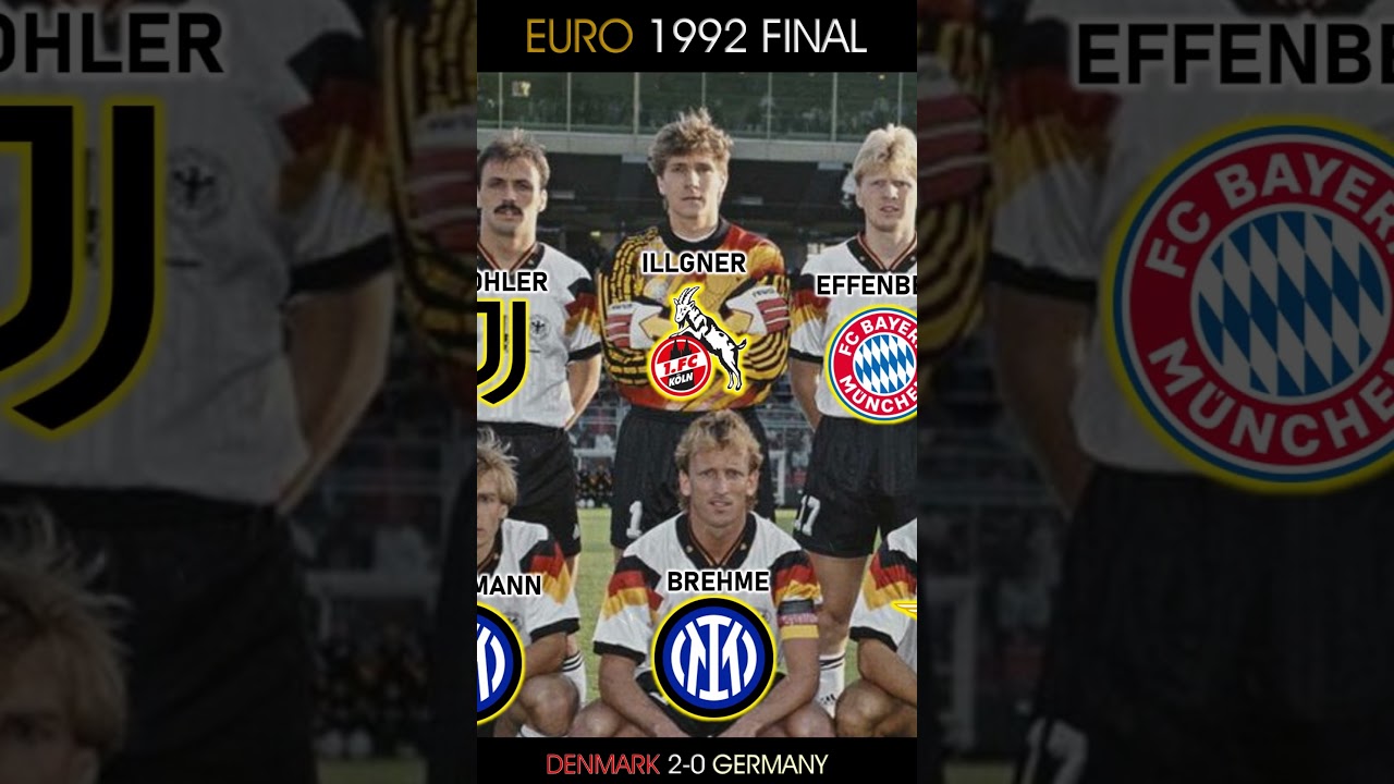 Denmark vs Germany | EURO 1992 FINAL