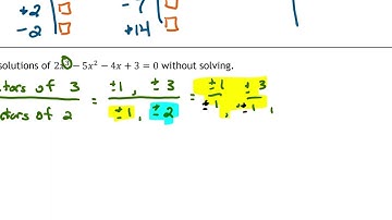 4.5 Solving Polynomial Equations