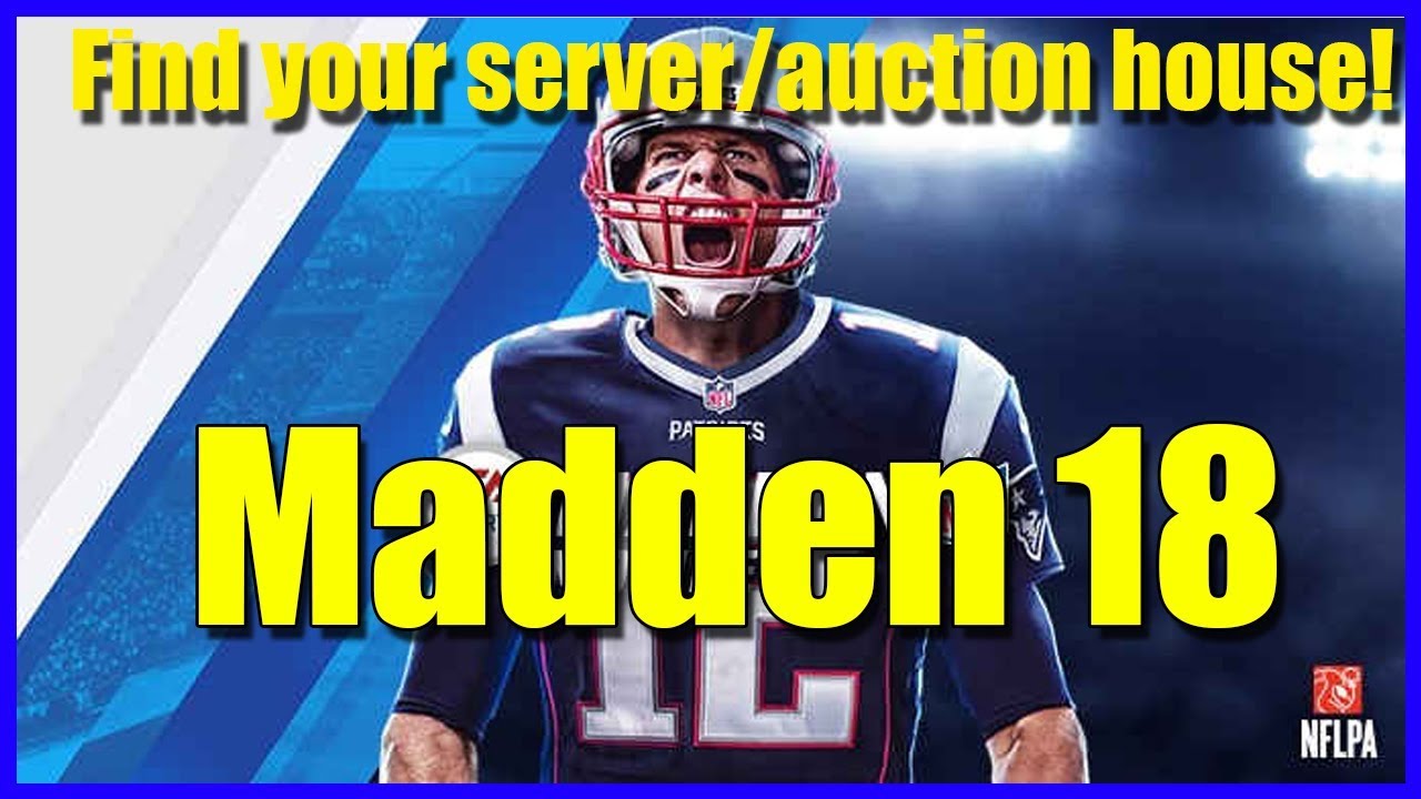 How to find your server/auction house in Madden 18!!! YouTube