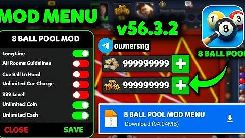 ❤️ Latest 8ball Mod Menu Apk - Aimbot long line | Hacks 8ball pool 2025 