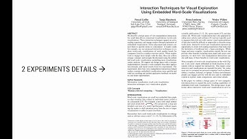 Interaction Techniques for Visual Exploration using Embedded Word-Scale Visualizations