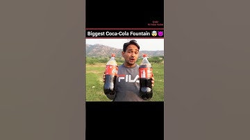 Biggest Coca Cola Fountain 🤯😈 || Mr Indian Hacker || #shorts